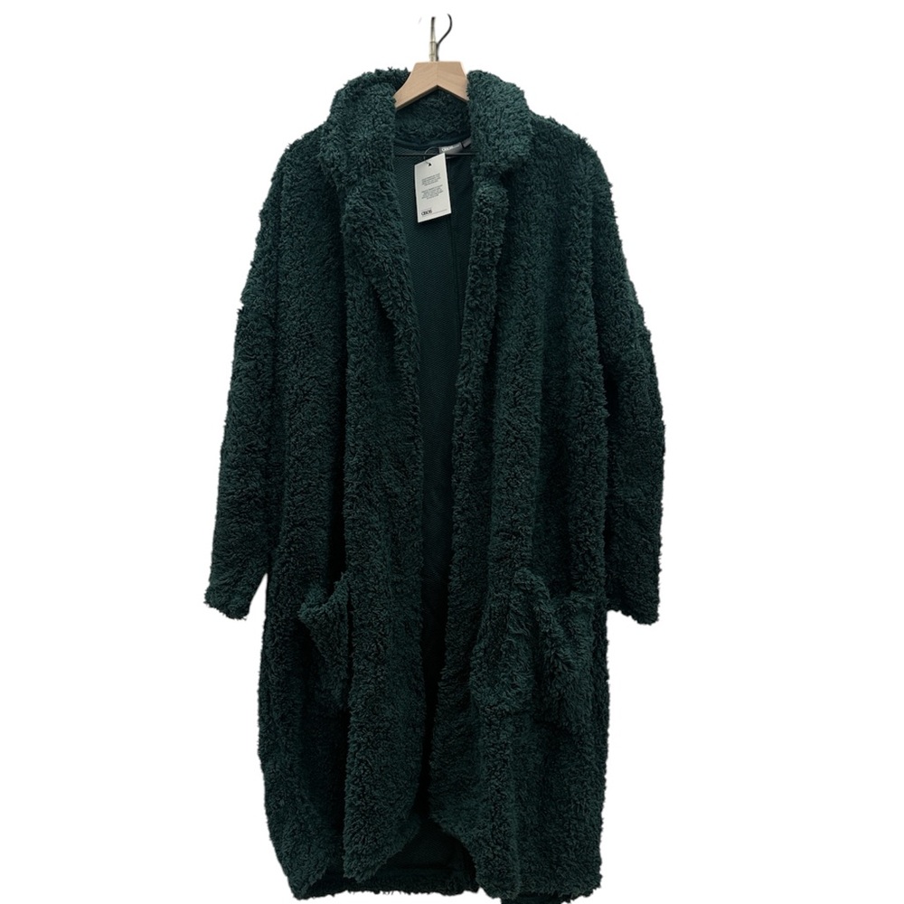 ASOS Extreme Oversized Duster Coat In Borg Ponderosa Pine